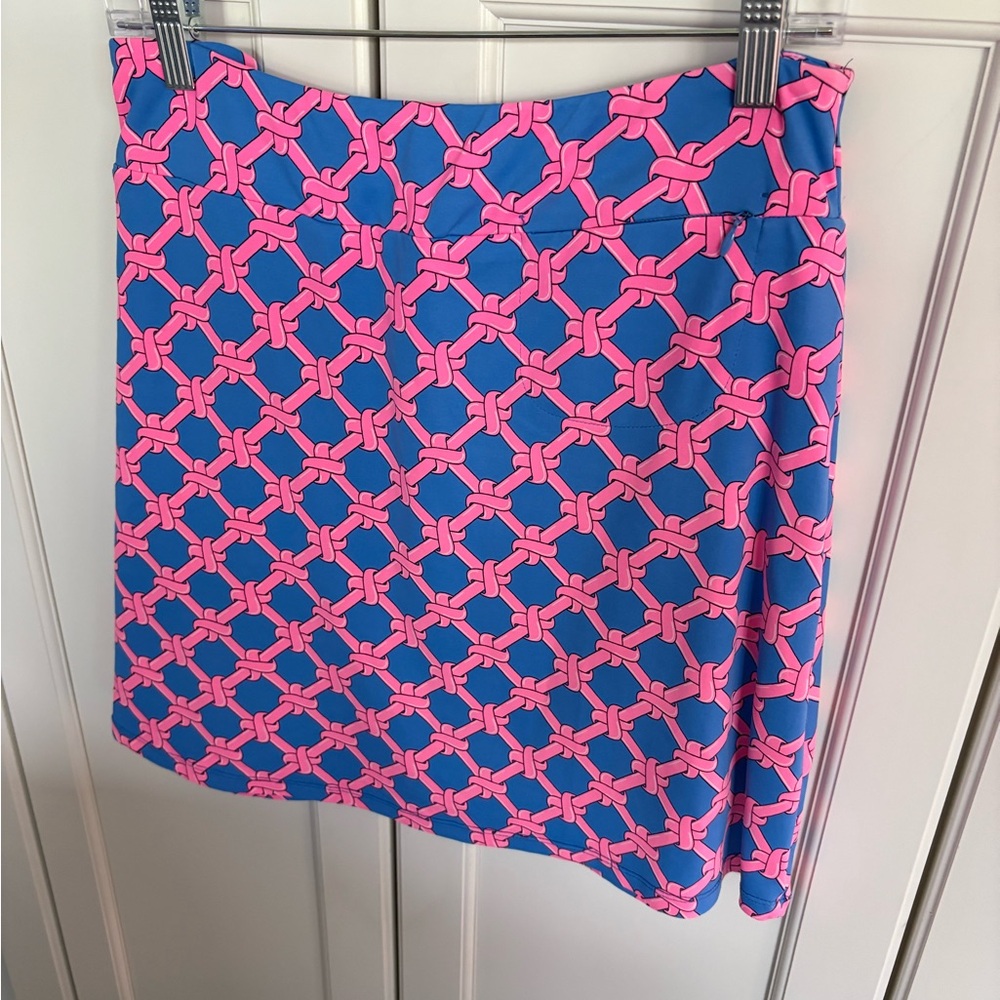 Lulu-B Pink and Blue Patterned Skort